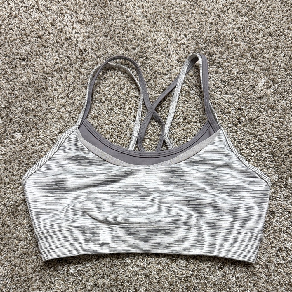 Gray Women's Sports Bra